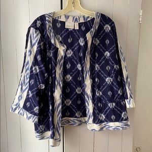 Chico’s cropped kimono jacket